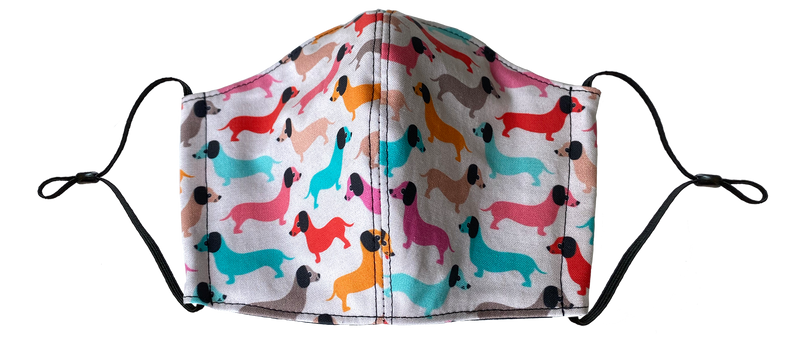 VIntage Doxie Face Cover